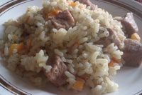 Рассыпчатый рис со свининой