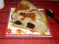 Овсяный пирог с черносливом