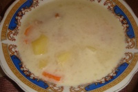 Сырный суп с копченостями в мультиварке