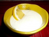 Ванильно-лимонный творожный десерт