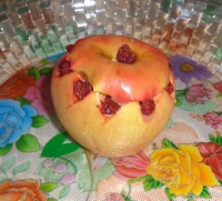 Фаршированные яблоки с творожно-медовой начинкой