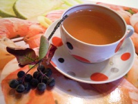 Чай шиповниковый с ромашкой и рябиной
