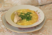 Суп из куриных ножек с яичной лапшой