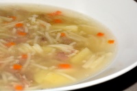 Суп на утином бульоне с вермишелью