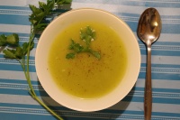 Суп-пюре с сушеным зеленым горохом