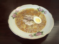 Гречневый суп с яйцом