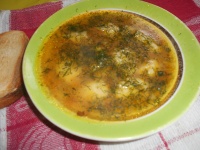 Суп с галушками из манки
