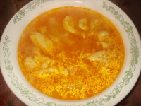 Суп галушки с томатом