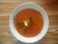 Постный гречневый суп