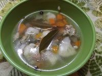 Суп с цветной капустой и растительным маслом