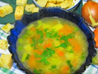 Суп гороховый с морковью
