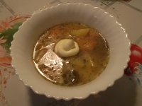 Картофельный суп с пёрышками