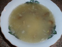 Постный пшенный суп с грибами