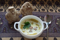 Крем суп из брюссельской капусты брокколи с фрикадельками