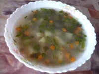 Вегетарианский суп с нори