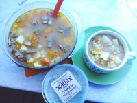 Гороховый суп с овощами и жмыхом