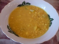Постный суп гороховый с чечевицей и кабачком