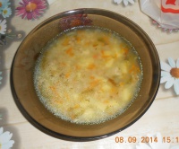 Суп с пшеном и фасолью