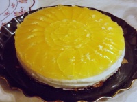Торт апельсиновый с желе
