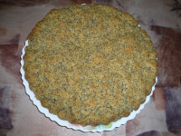 Постный кукурузный пирог с маком