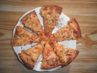 Пицца на дрожжевом тесте с вешенкой