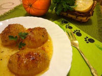 Картофель в апельсиновой глазури