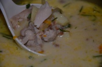 Сырный гречневый суп с курицей