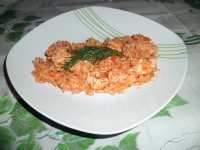Рис с мясом и имбирем